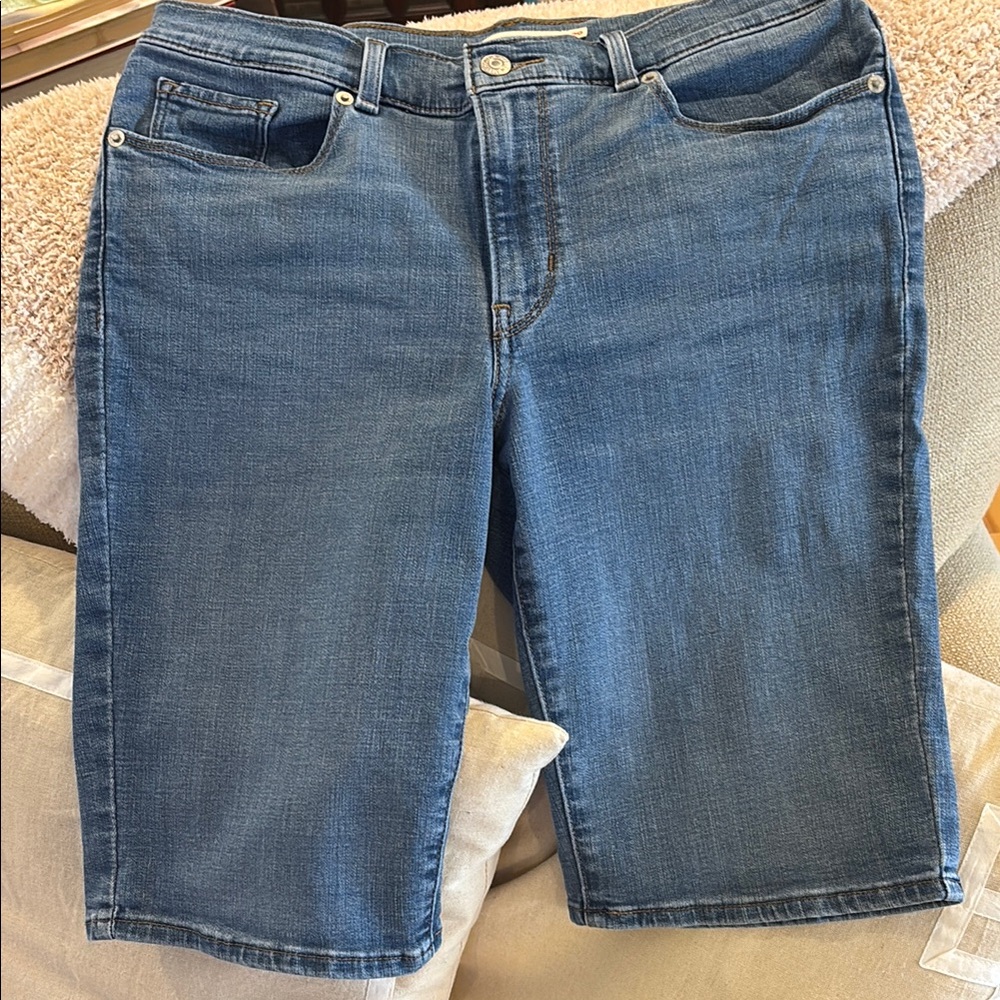 Levi's Blue Women's Shorts Bermudas